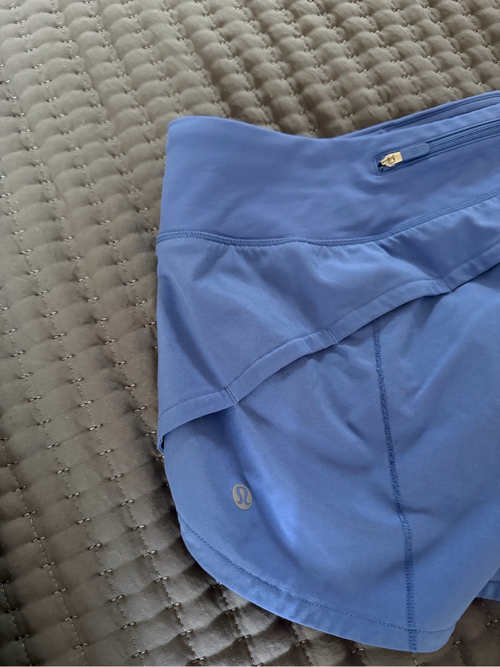 lululemon athletica Periwinkle Layered Running Shorts - Picture 3 of 3